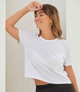 SF Clothing Ladies Cropped Boxy T-Shirt | White thumbnail 1