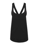 SF Clothing Ladies Fashion Workout Vest | Black thumbnail 1