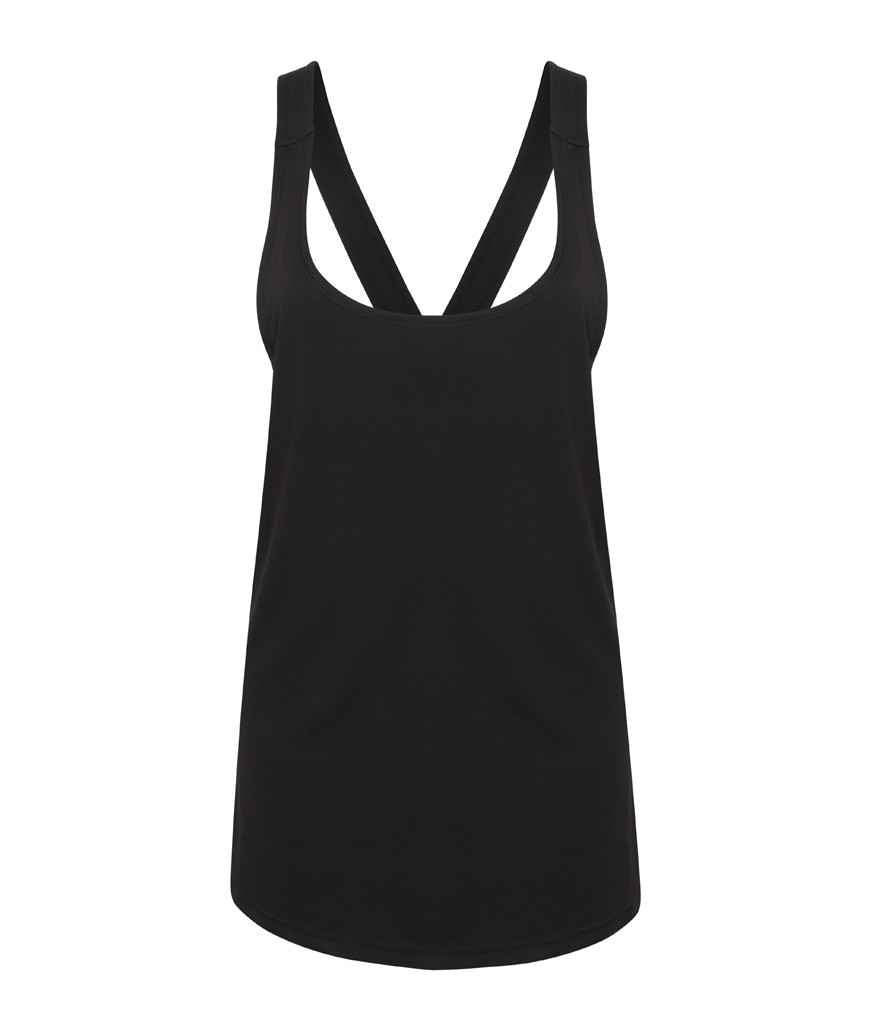 SF Clothing Ladies Fashion Workout Vest | Black