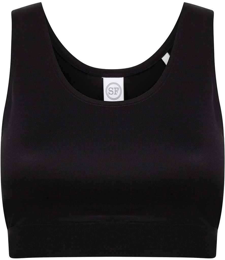 SF Clothing Kids Fashion Crop Top | Black/Black