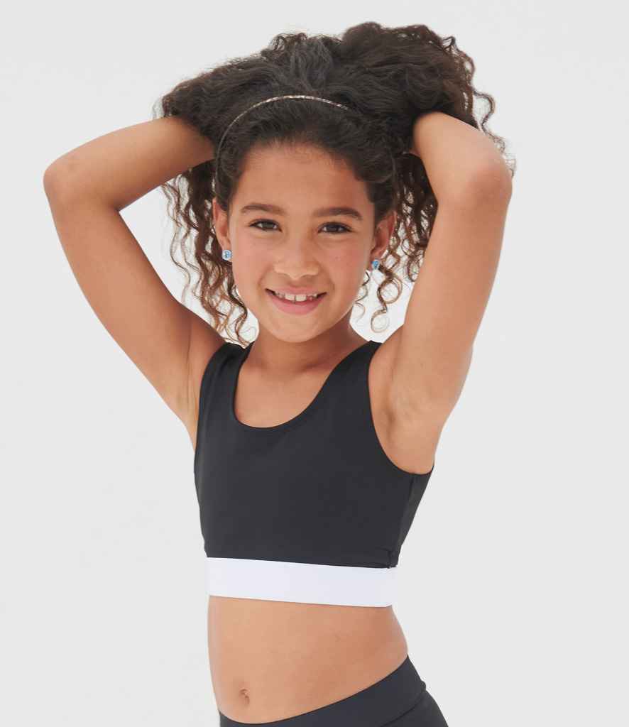 SF Clothing Kids Fashion Crop Top | Black/White