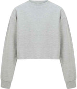 SF Clothing Kids Cropped Slounge Sweatshirt | Heather Grey thumbnail 1