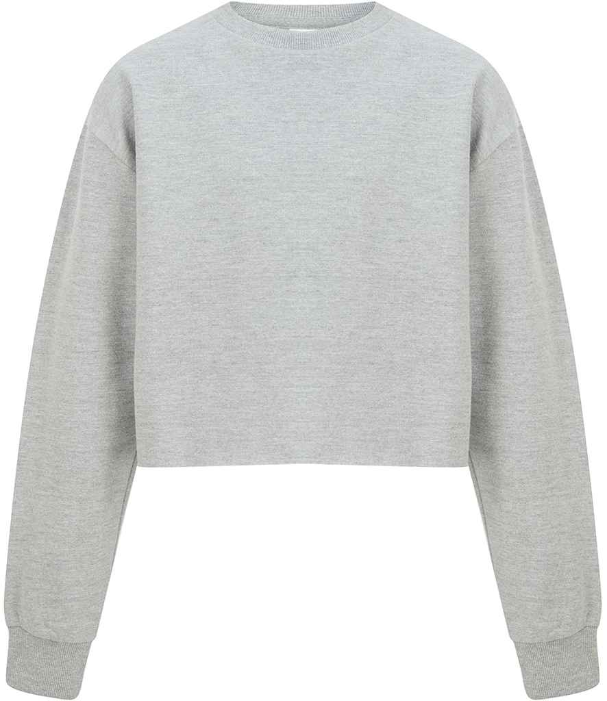 SF Clothing Kids Cropped Slounge Sweatshirt | Heather Grey