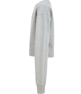 SF Clothing Kids Cropped Slounge Sweatshirt | Heather Grey thumbnail 3