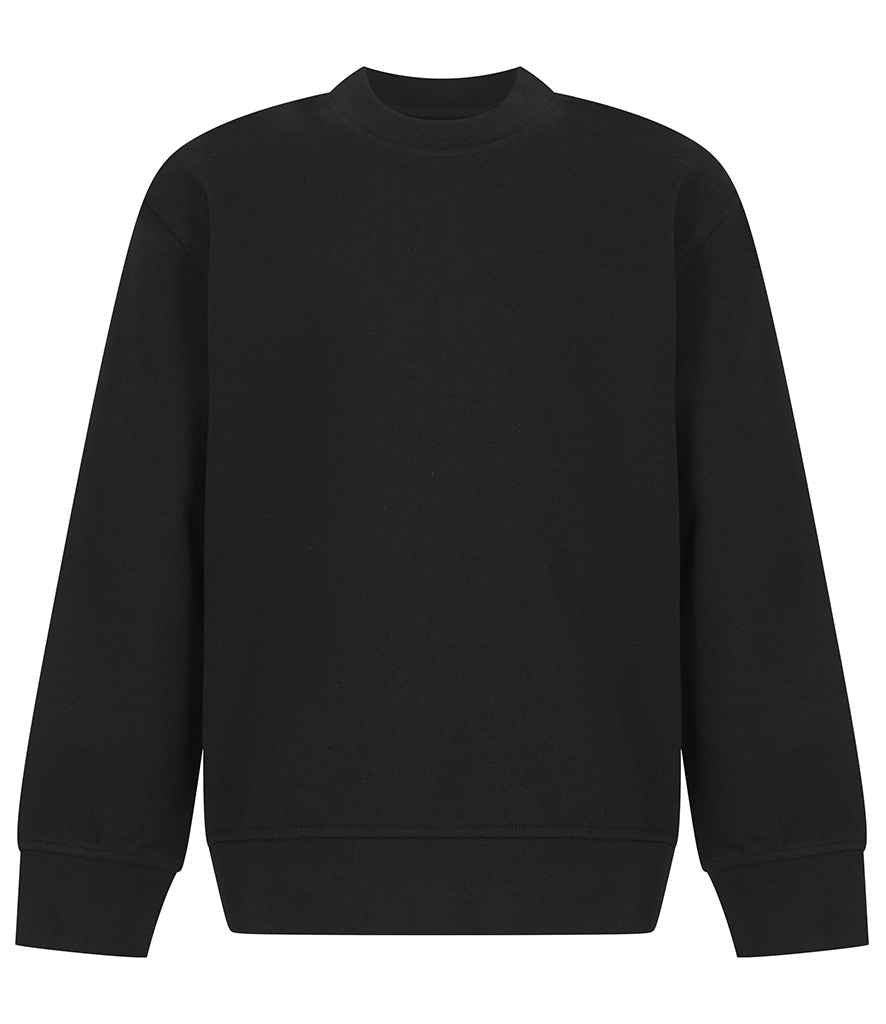 SF Clothing Kids Sustainable Fashion Curved Hem Sweatshirt | Black