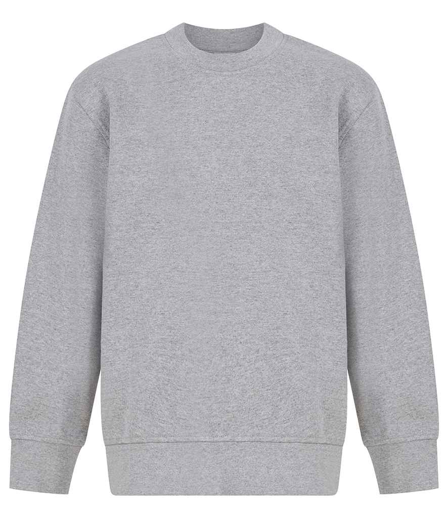SF Clothing Kids Sustainable Fashion Curved Hem Sweatshirt | Heather Grey