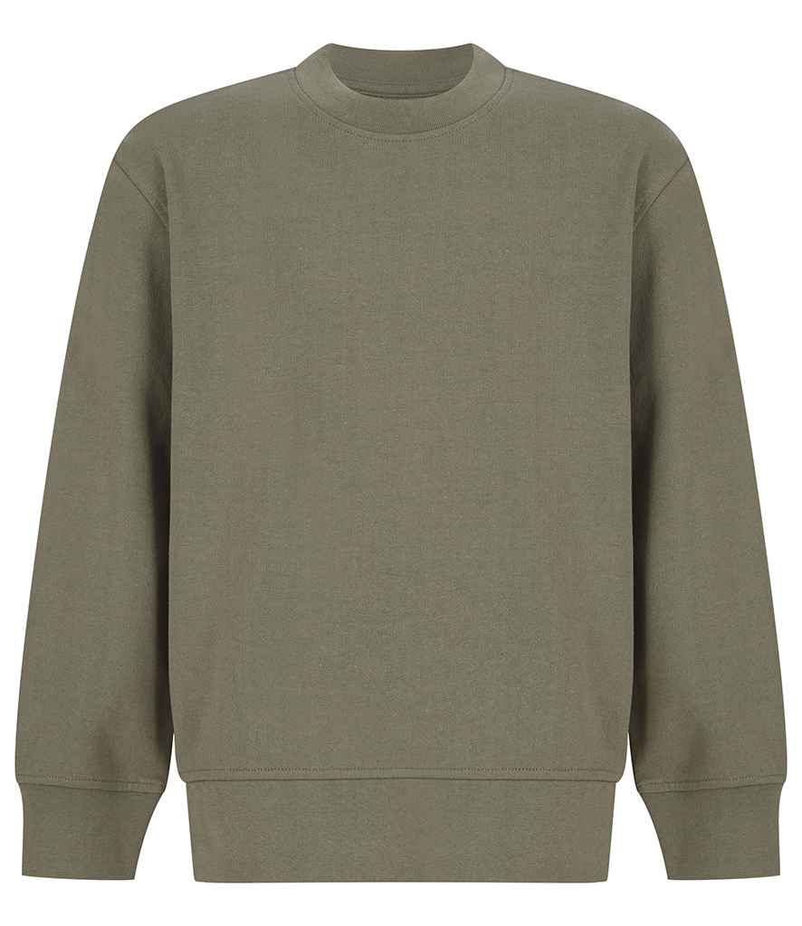 SF Clothing Kids Sustainable Fashion Curved Hem Sweatshirt | Khaki