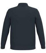 Spasso Knitted Long Sleeve Polo Shirt | Navy thumbnail 2