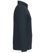 Spasso Knitted Long Sleeve Polo Shirt | Navy thumbnail 3