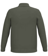 Spasso Knitted Long Sleeve Polo Shirt | Organic Khaki thumbnail 2