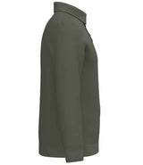 Spasso Knitted Long Sleeve Polo Shirt | Organic Khaki thumbnail 3