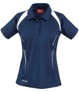 Spiro Ladies Team Spirit Polo Shirt | Navy/White thumbnail 2