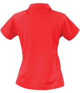 Spiro Ladies Team Spirit Polo Shirt | Red/White thumbnail 3