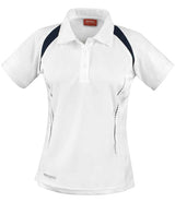 Spiro Ladies Team Spirit Polo Shirt | White/Navy thumbnail 3