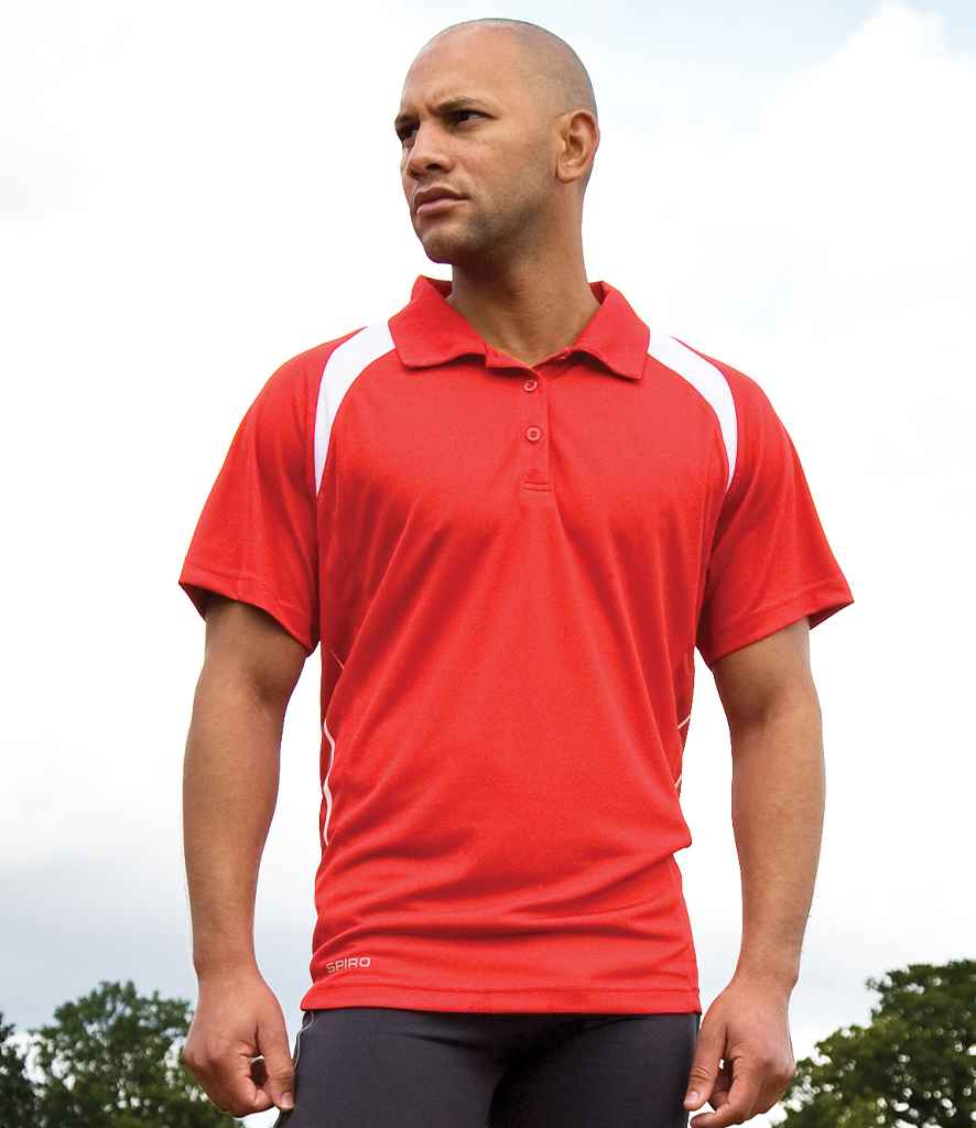 Spiro Team Spirit Polo Shirt | Red/White