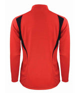 Spiro Unisex Zip Neck Trial Training Top | Red/Black/White thumbnail 3