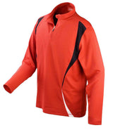 Spiro Unisex Zip Neck Trial Training Top | Red/Black/White thumbnail 2