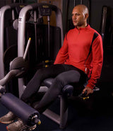 Spiro Unisex Zip Neck Trial Training Top | Red/Black/White thumbnail 1