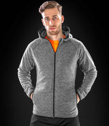 Spiro Micro Fleece Hoodie | Grey/Black thumbnail 1