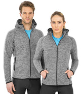 Spiro Micro Fleece Hoodie | Grey/Black thumbnail 2