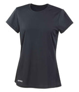 Spiro Ladies Quick Dry Performance T-Shirt | Black thumbnail 2