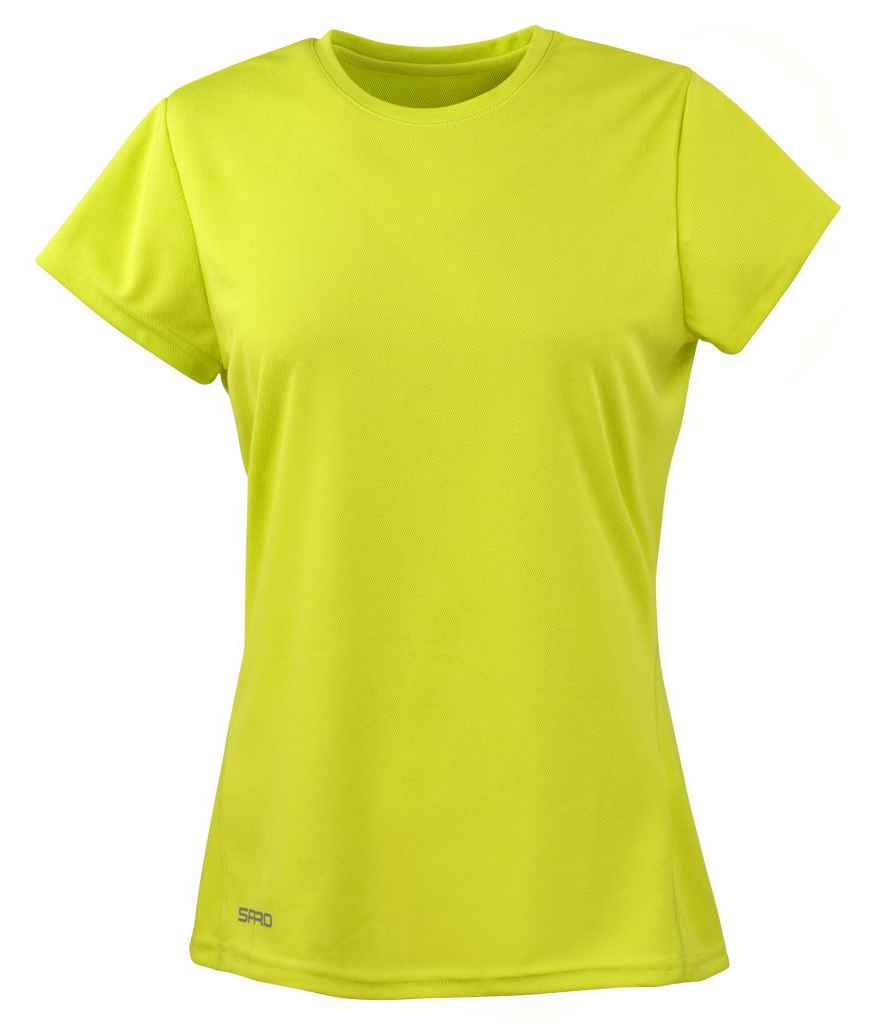 Spiro Ladies Quick Dry Performance T-Shirt | Lime Green