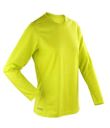 Spiro Ladies Performance Long Sleeve T-Shirt | Lime Green thumbnail 1