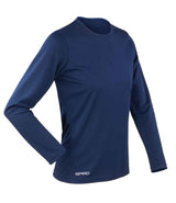 Spiro Ladies Performance Long Sleeve T-Shirt | Navy thumbnail 2