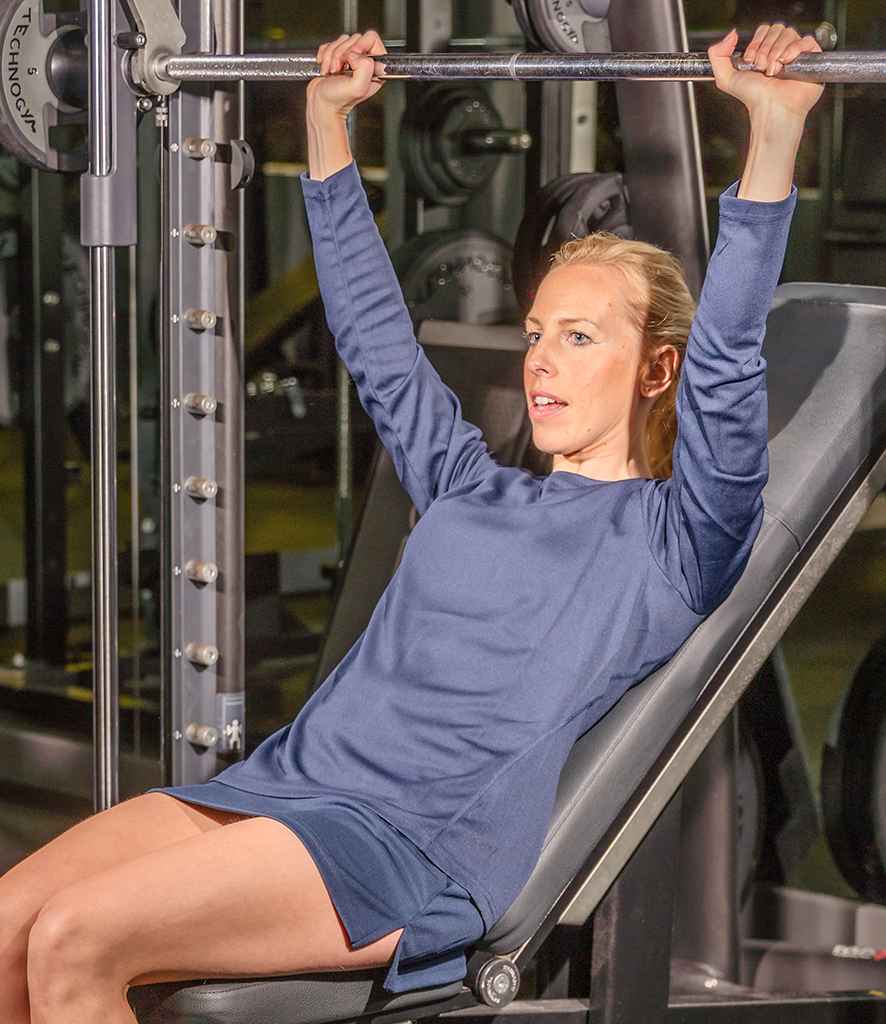 Spiro Ladies Performance Long Sleeve T-Shirt | Navy