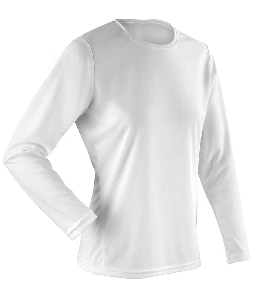 Spiro Performance Long Sleeve T-Shirt | White