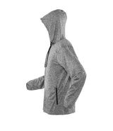 Spiro Ladies Hooded T-Shirt Jacket | Marl Grey thumbnail 5