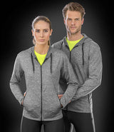 Spiro Hooded T-Shirt Jacket | Marl Grey thumbnail 2