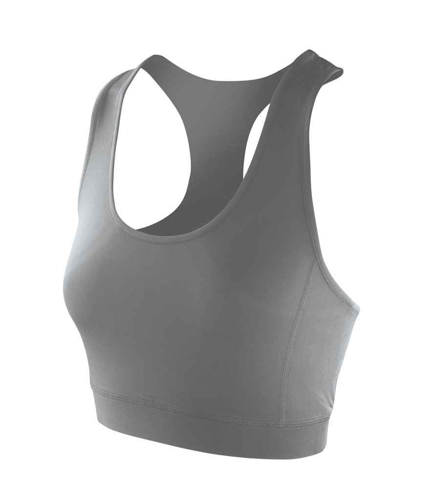 Spiro Impact Ladies Softex® Crop Top | Cloudy Grey
