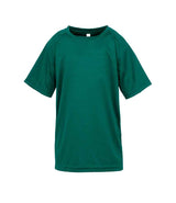 Spiro Kids Impact Performance Aircool T-Shirt | Bottle Green thumbnail 1