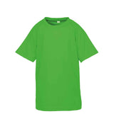 Spiro Kids Impact Performance Aircool T-Shirt | Flo Green thumbnail 1