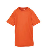 Spiro Kids Impact Performance Aircool T-Shirt | Flo Orange thumbnail 2
