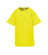 Spiro Kids Impact Performance Aircool T-Shirt | Flo Yellow thumbnail 2