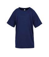 Spiro Kids Impact Performance Aircool T-Shirt | Navy thumbnail 1