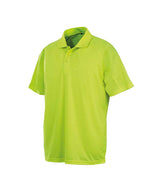 Spiro Impact Performance Aircool Polo Shirt | Flo Yellow thumbnail 2