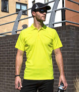 Spiro Impact Performance Aircool Polo Shirt | Flo Yellow thumbnail 1