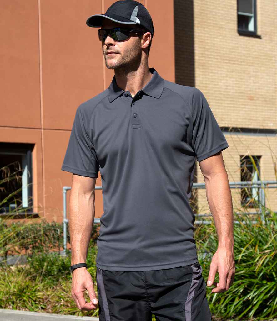Spiro Impact Performance Aircool Polo Shirt | Grey