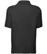 Fruit of the Loom Kids Poly/Cotton Piqué Polo Shirt | Black thumbnail 5