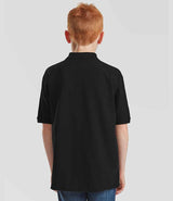Fruit of the Loom Kids Poly/Cotton Piqué Polo Shirt | Black thumbnail 2