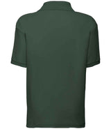Fruit of the Loom Kids Poly/Cotton Piqué Polo Shirt | Bottle Green thumbnail 5