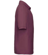 Fruit of the Loom Kids Poly/Cotton Piqué Polo Shirt | Burgundy thumbnail 6