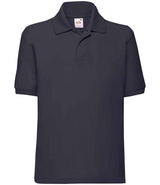 Fruit of the Loom Kids Poly/Cotton Piqué Polo Shirt | Deep Navy thumbnail 4