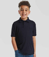 Fruit of the Loom Kids Poly/Cotton Piqué Polo Shirt | Deep Navy thumbnail 1