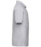 Fruit of the Loom Kids Poly/Cotton Piqué Polo Shirt | Heather Grey thumbnail 6