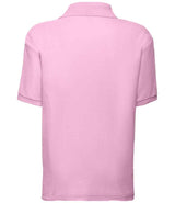 Fruit of the Loom Kids Poly/Cotton Piqué Polo Shirt | Light Pink thumbnail 5