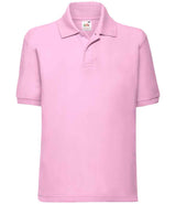 Fruit of the Loom Kids Poly/Cotton Piqué Polo Shirt | Light Pink thumbnail 4